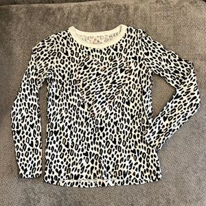 CrewCuts girl leopard T. Never worn, without tags